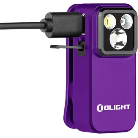 Olight Oclip Pro USB-C 500 Lumen EDC Clip Light - Purple 2 Olight Oclip Pro USB-C 500 Lumen EDC Clip Light - Purple
