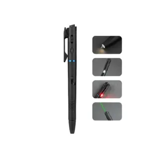 Olight O'Pen 3 showing white red ring and green laser light sources