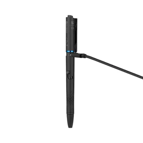 Olight O'Pen 3 USB-C Charging Olight O'Pen 3 connected to its USB-C charging cable