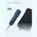 Blue Olight Traveler connected to a portable USB power source