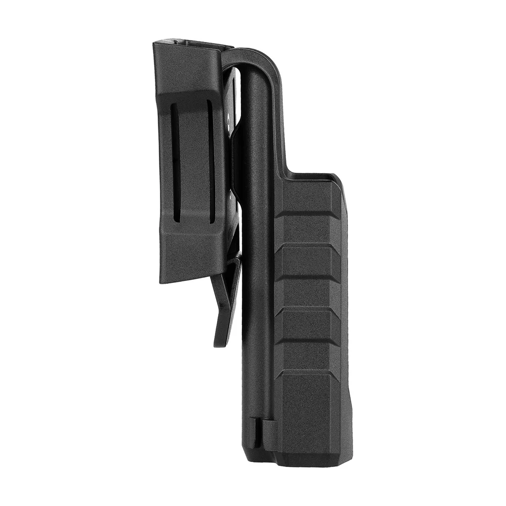 Olight ArkPro Series Holster 2 Side view of the Olight ArkPro holster and integrated belt clip