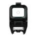 Rear view through the Osight R showing its red circle-dot reticle