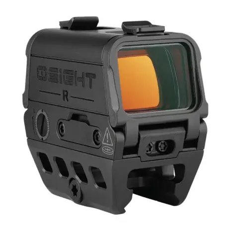Olight Osight R — Rear three-quarter view Olight Osight R enclosed rifle red dot sight viewed from the rear