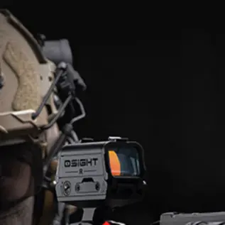 Olight Osight R rifle red dot sight mounted on a rifle