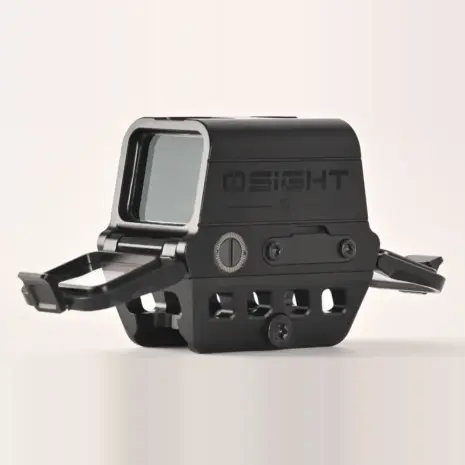 Olight Osight R rifle red dot sight with open protective lens covers