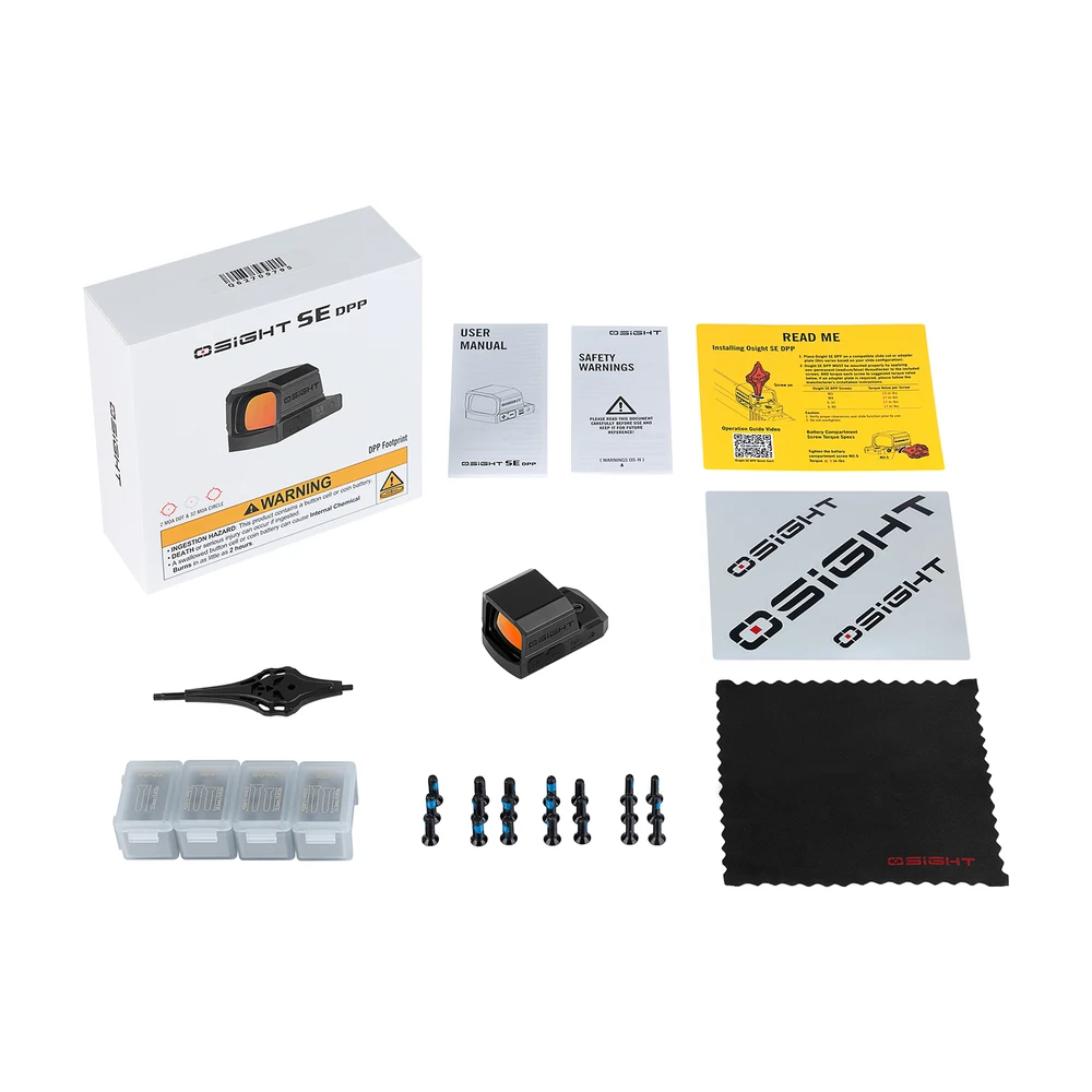 Olight Osight SE DPP Enclosed Red Dot Sight 5 Olight Osight SE DPP box contents