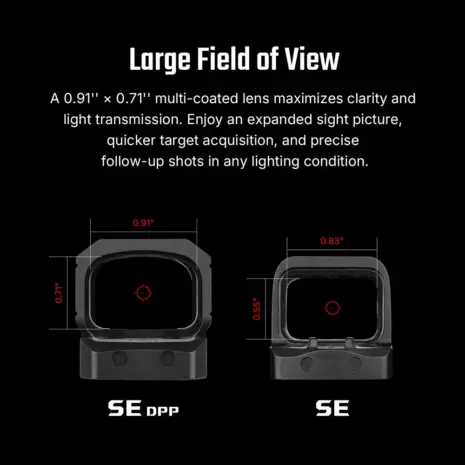 Olight Osight SE DPP 0.91 by 0.71 inch viewing window Olight Osight SE DPP 0.91 by 0.71 inch viewing window