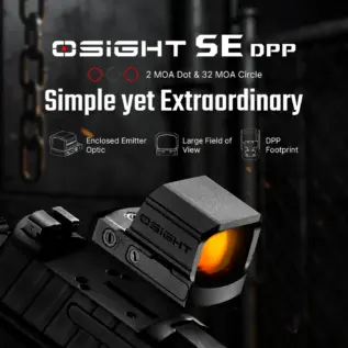 Olight Osight SE DPP mounted on a DPP-cut slide Olight Osight SE DPP mounted on a DPP-cut slide
