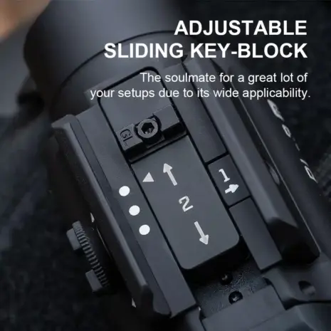 Olight PL-3R Adjustable Key-Block Adjustable sliding key-block on the Olight PL-3R rail mount