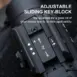Adjustable sliding key-block on the Olight PL-3R rail mount