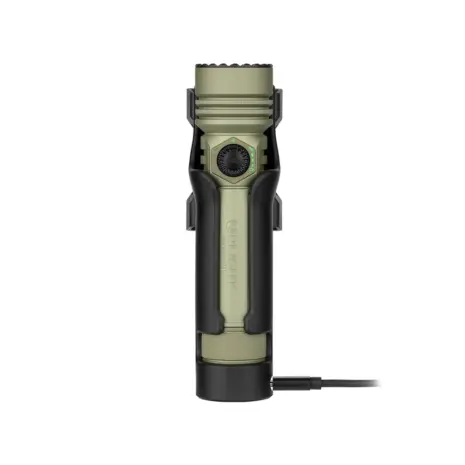 Olight Seeker Ultra Charging Holster Olight Seeker Ultra seated in its black charging holster