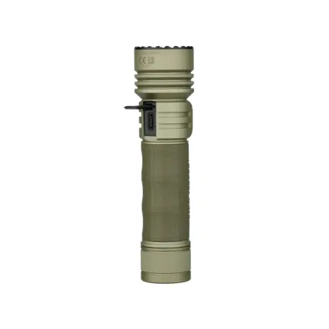 Olight Seeker Ultra USB-C Charging Port Olight Seeker Ultra with its USB-C charging port open