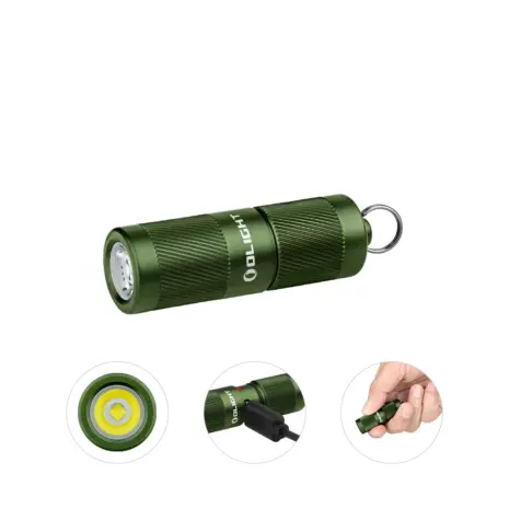 Olight i1R 2 Pro 180 Lumen Rechargeable Keychain Flashlight - OD Green Olight Green I1R 2 Pro EOS Keychain Flashlight with Charging Port for Everyday Carry and Emergency Use
