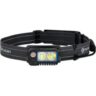 Olight South Africa Homepage — 2026 Candidate 28 Olight Array 2 Pro 1500 Lumen Headlamp - black headlamp with patterned black strap and three front light elements