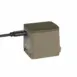 Olight Osight FDE sights - tan charging cover with cable connected and green charge display