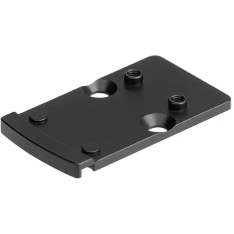 Olight Osight RMR to RMSc adapter plate - black adapter plate with mounting holes and raised locating posts Olight Osight RMR to RMSc adapter plate - black adapter plate with mounting holes and raised locating posts