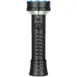 Olight Prowess Flashlight - upright black flashlight with patterned body and side controls