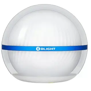 Olight Sphere lanterns - spherical white lantern with blue Olight band