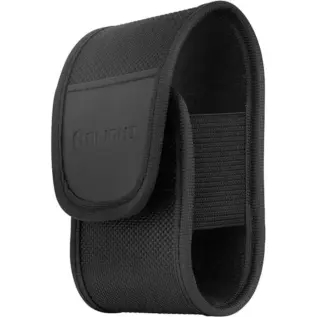 Olight Baton 3 Premium Edition Holster - black fabric holster with flap closed