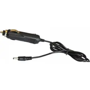 Olight 12V Omni DOK Car Charger Cable - black vehicle charging cable with car socket plug and barrel connector