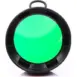 Olight FM21 Large Filter - green filter in round black rim with loop
