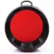 Olight FM21 Large Filter - red filter in round black rim with loop