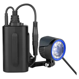 Olight Gotorch X Extended 2000 Lumen Bike Light - light head and Extended battery pack