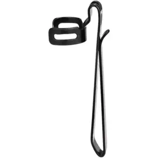 Olight i3T / i3T Plus Belt Clip - black metal pocket clip with curved open collar