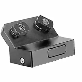 Olight M-Lock Mount - black metal mounting adapter with two silver nuts