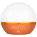 Olight Obulb Pro S Portable LED Light - white globe light with orange base and gold band