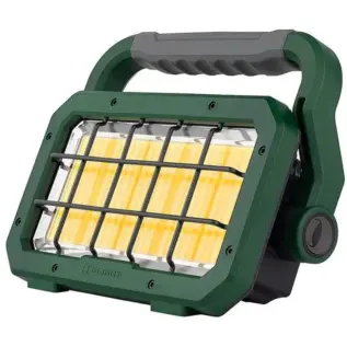 Olight Odiance Work Light - green rectangular work light with protective grille and carry handle