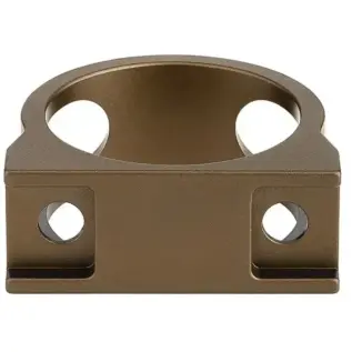 Olight Odin Finger Grip Ring - tan metal finger grip ring with two mounting holes