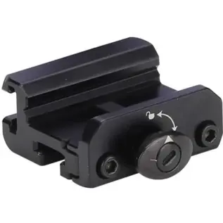 Olight Odin Pica Tiny Adapter - black rail adapter with central locking screw and two side screws