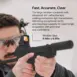 Olight Osight X Reflex Sight – 3 MOA Dot, 32 MOA Circle Red Dot (Black) - person aiming through mounted reflex sight with window-size callout