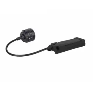 Olight ROD-7 Remote Pressure Switch - black wired pressure switch with round tailcap connector