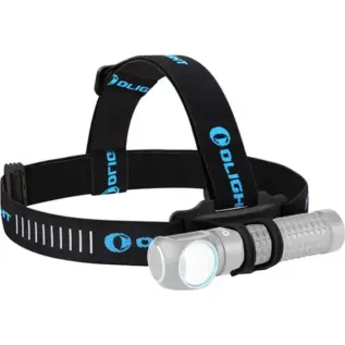 Olight Perun Headlamp Headband Only - black headband with blue Olight lettering and light holder