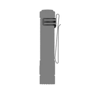 Olight Warrior Mini 3 clip mounted on an illustrated flashlight; flashlight not included