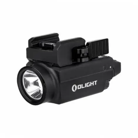 Olight Baldr S Weapon Light - black compact weapon light with mounting rail clamp Olight Baldr S Weapon Light - black compact weapon light with mounting rail clamp