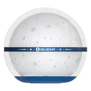 Olight Sphere C Stellar Sky lantern - white spherical lantern with blue band and star pattern